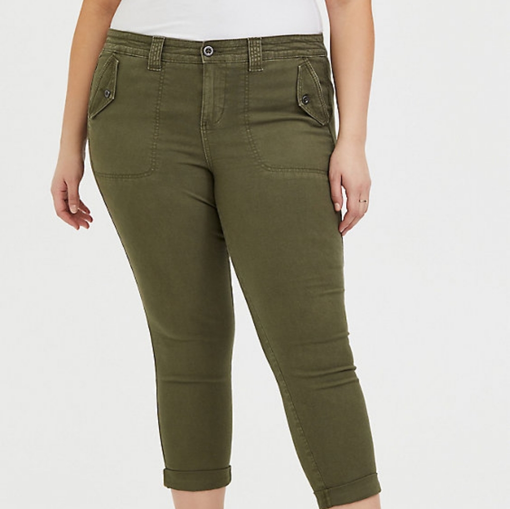 CROP MILITARY PANTS